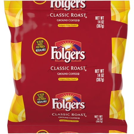 Folgers Folgers Classic Roast Coffee Filter Pack 1.4 oz., PK16 2550010116